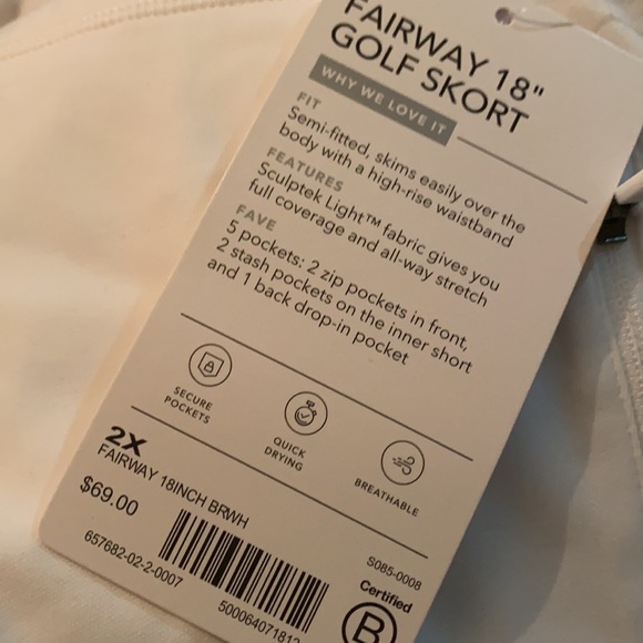 Athleta Fairway Golf Skort 18" - Picture 8 of 9